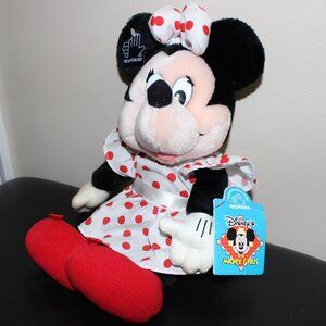 3/$55❤️vintage Applause Disney Minnie Mouse 13” Plush Toy Red Polka Dot Dress